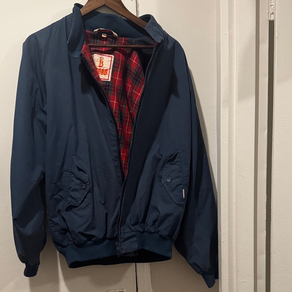 BARACUTA Harrington Navy Jacket